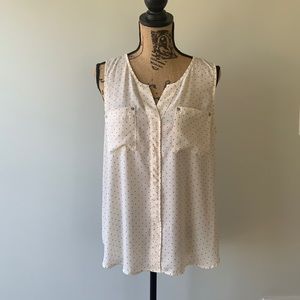 EUC Maurices sleeveless blouse. XL